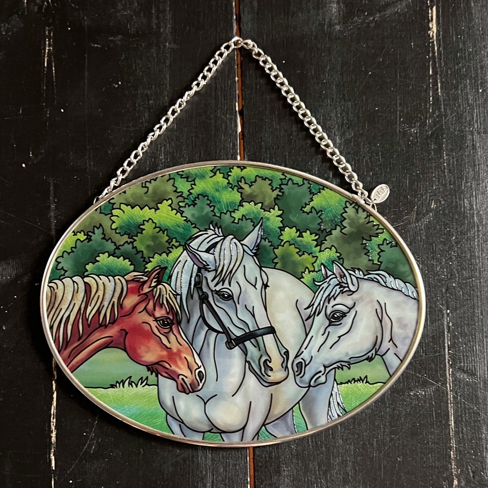 Stain Glass Horse Suncatcher